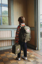 Load image into Gallery viewer, jody teddy jacket - tangerine stripe