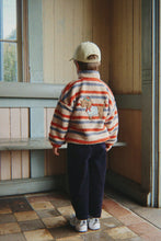 Load image into Gallery viewer, jody teddy jacket - tangerine stripe
