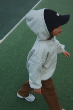 將圖片載入圖庫檢視器 lou sweat zip hood - grey melange
