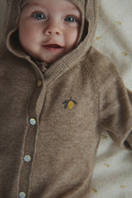 Load image into Gallery viewer, mattou knit onesie - light brown