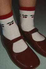Load image into Gallery viewer, 2 pack jaquard socks - cherry mix