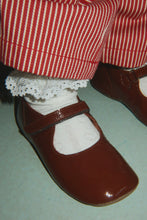 Load image into Gallery viewer, 2 pack pointelle frill socks - red/off white