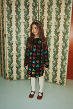 Load image into Gallery viewer, Konges Sløjd Cuore Amour sequin dress with sparkling heart details and gathered skirt
