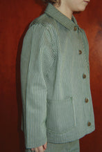 Load image into Gallery viewer, luc shirt jacket - milk verte stripe