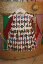 Load image into Gallery viewer, Konges Sløjd Yvonne Harlekin dress with colorful harlekin sequin pattern