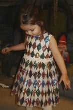 Load image into Gallery viewer, Konges Sløjd Yvonne Harlekin dress in colorful Harlekin sequin fabric