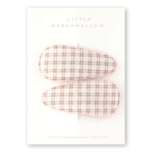 CLIP // MUTED ROSE PLAID
