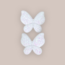 Load image into Gallery viewer, CLIP PIGTAIL // OPAL GLITTER BUTTERFLY