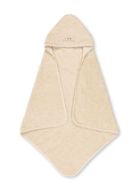 Load image into Gallery viewer, Beige hooded towel on a white background