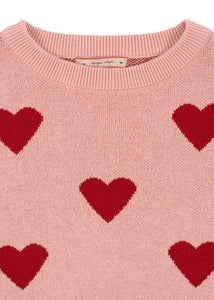 lapis knit blouse - mellow rose