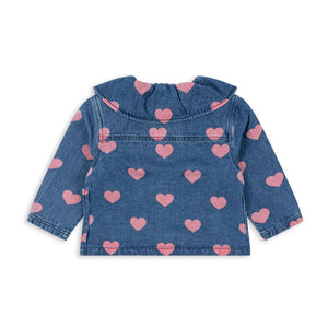 magot denim shirt gots - bon coeur pink