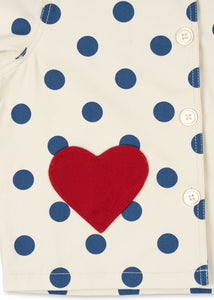 nola shirt jacket gots - blue dot