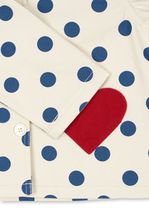 nola shirt jacket gots - blue dot