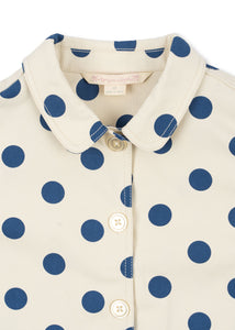 nola shirt jacket gots - blue dot