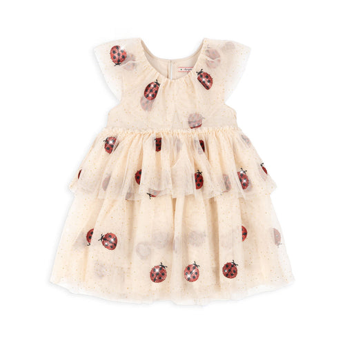 fayette dress - ladybug glitter