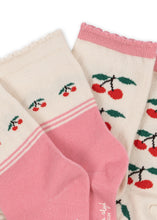 Load image into Gallery viewer, 2 pack jacquard socks - cherry mix