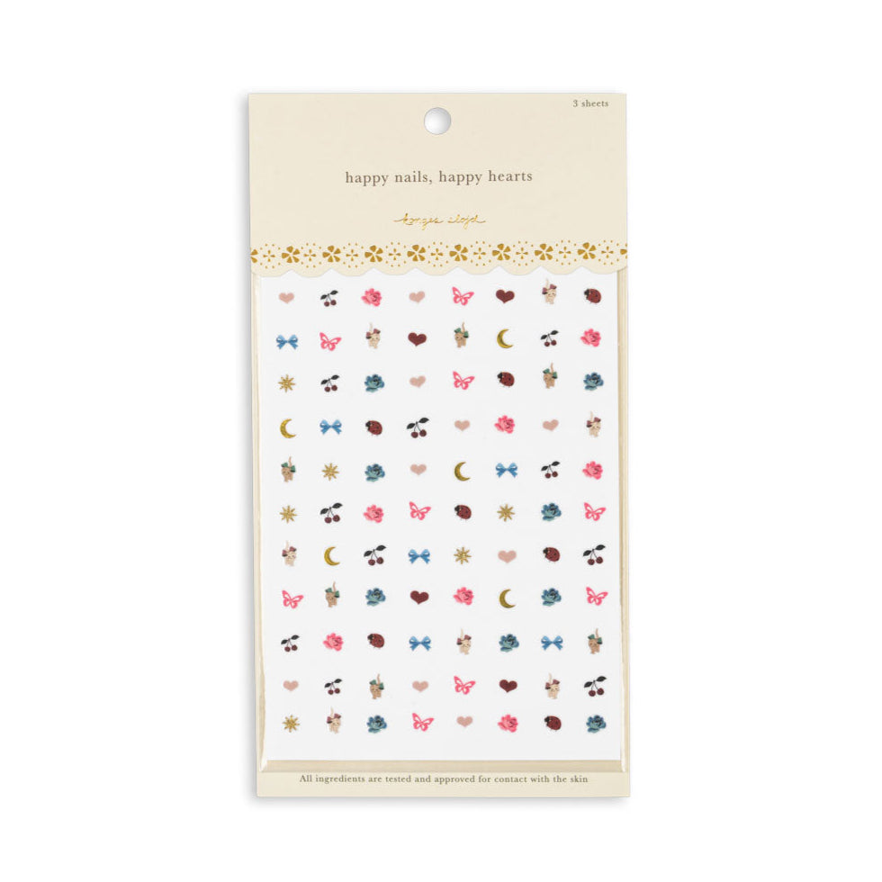 nail stickers - girl
