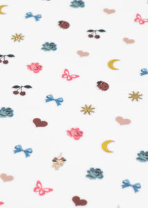nail stickers - girl