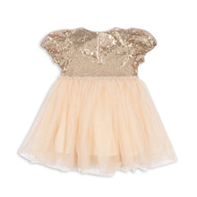 Load image into Gallery viewer, starla puff sleeve dress gold blush