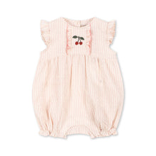 將圖片載入圖庫檢視器 ellie frill romper gots peony stripe