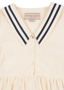 allie sailor dress gots - optic white