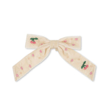 將圖片載入圖庫檢視器 velvet bow pearly hair clip - pearled ivory