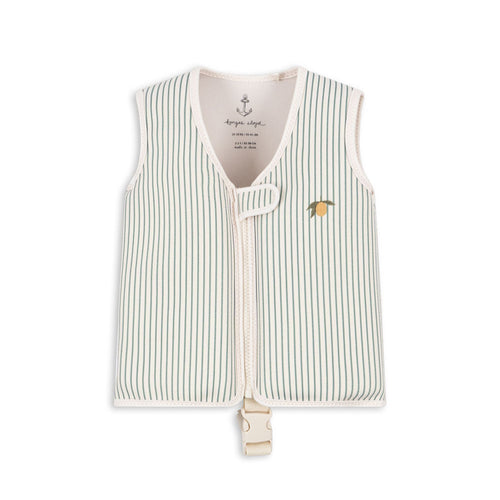 ellis swim vest - tea stripe