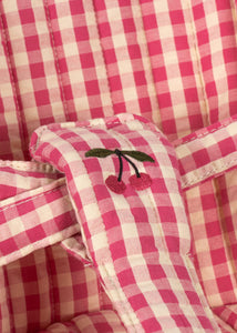 cheeky doll stroller - bubblegum check