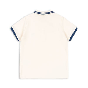 florian polo shirt gots - antique white