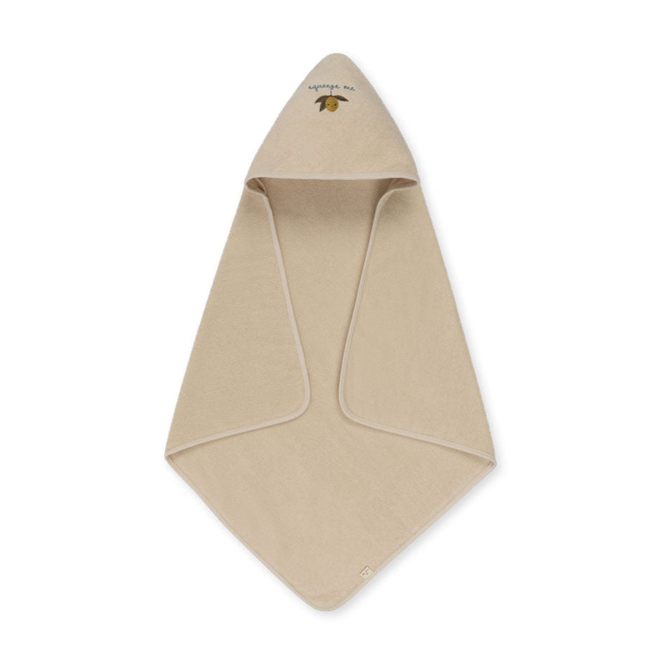 terry towel embroidery gots - lemon