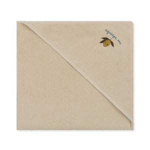 terry towel embroidery gots - lemon