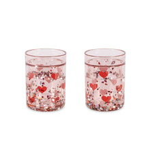 Load image into Gallery viewer, 2 pack glitter cups - heart