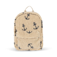 將圖片載入圖庫檢視器 Beige backpack with anchor pattern on a white background