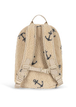 將圖片載入圖庫檢視器 Beige backpack with anchor pattern on a white background