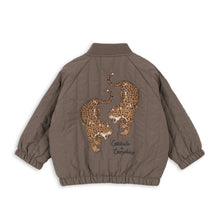 Load image into Gallery viewer, Brown jacket with embroidered design on the back against a white background