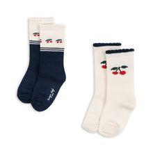 Load image into Gallery viewer, 2 pack socks - cherry
