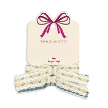 將圖片載入圖庫檢視器 Floral headband with a pink bow on a white background