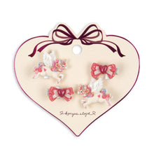 Load image into Gallery viewer, 4 pack unicorn bow hair clip - multi