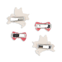 Load image into Gallery viewer, 4 pack unicorn bow hair clip - multi
