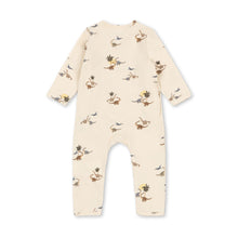 Load image into Gallery viewer, Baby onesie with animal print on a white background