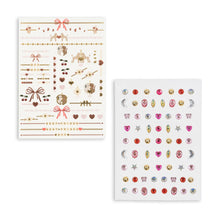 Load image into Gallery viewer, Two sheets of earrings on a white background
