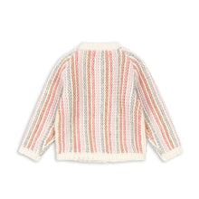 Load image into Gallery viewer, Striped cardigan on a white background