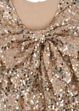 Load image into Gallery viewer, lila bow dress - gold glitter