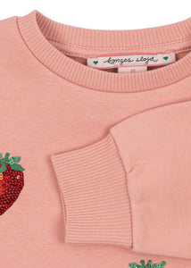 lou sweat shirt - mellow rose
