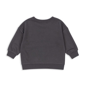 Dark gray sweatshirt on a white background