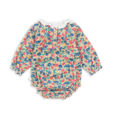 將圖片載入圖庫檢視器 Floral baby romper on a white background