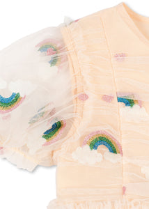 tullie dress - rainbow glitter