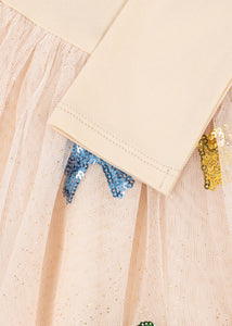 yvonne ballerina dress - bow coloré