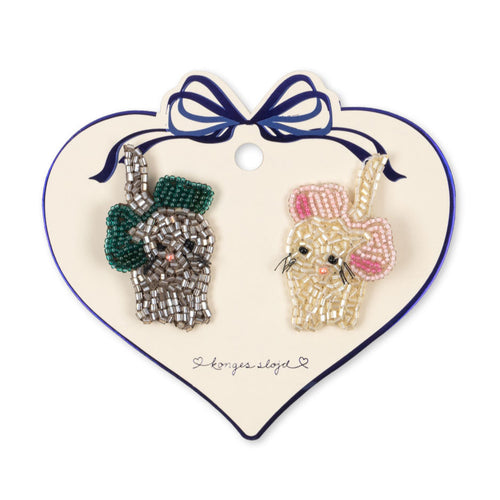 2 pack bow kitty hair clip - bow kitty