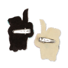 Load image into Gallery viewer, 2 pack bow kitty hair clip - bow kitty